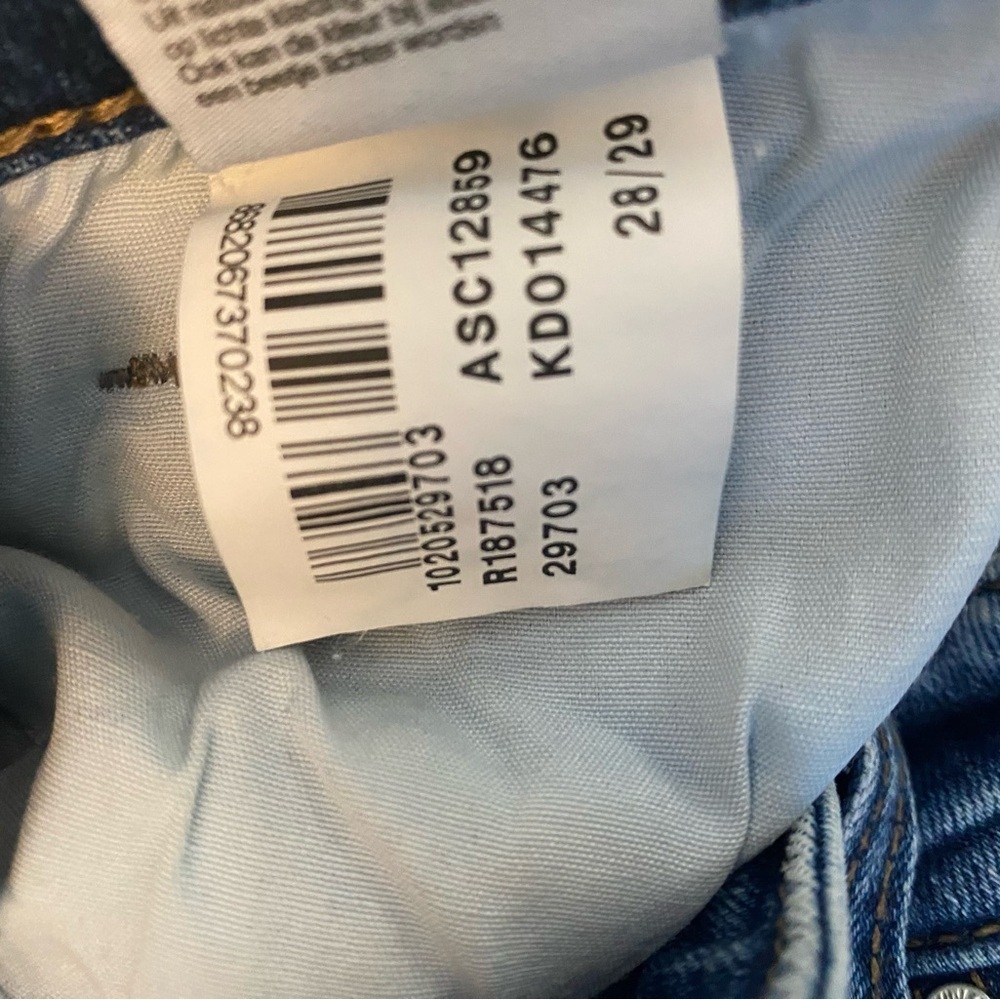 Mavi Jeans Distressed Ripped Cropped Zip Up Size 28 - Picture 12 of 12